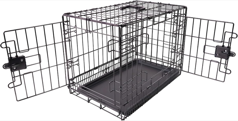 Medium wire dog crate for medium adult dogs
