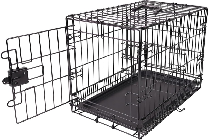 Small wire dog crate for puppies and small dogs
